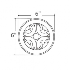 Dark Cocoa Pre-Assembled Round Ornament