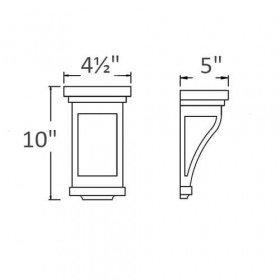 Gray Pearl Pre-Assembled Mission Corbel