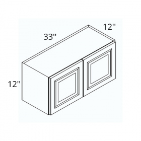 Gray Pearl Pre-Assembled 33x12 Wall Cabinet