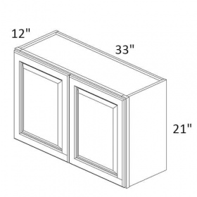 Gray Pearl Pre-Assembled 33x21 Wall Cabinet