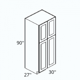 Classic White Pre-Assembled 30x90 Pantry Cabinet