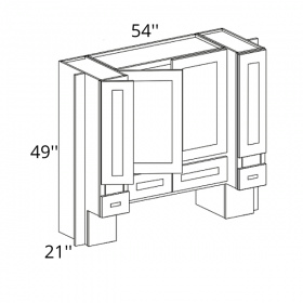 Classic White Pre-Assembled 54x49 Hood