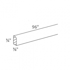 Classic White Pre-Assembled Scribe Molding