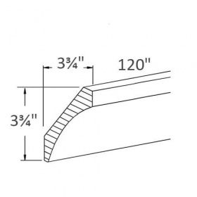 Classic White Pre-Assembled Large Cove Molding