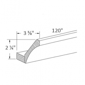 Classic White Pre-Assembled Cove Molding With Base