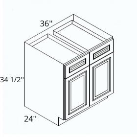 White Cream Pre-Assembled 36