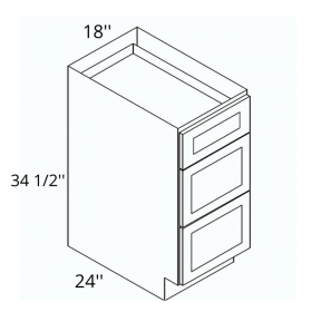 White Cream Pre-Assembled 18