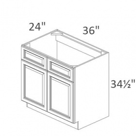 White Cream Pre-Assembled 36