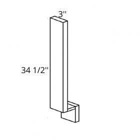 White Cream Pre-Assembled 3'' Base Filler