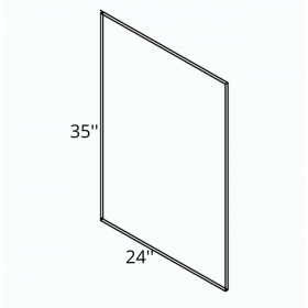 White Cream Pre-Assembled Dishwasher End Panel