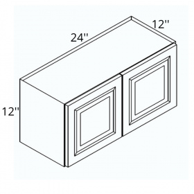 White Cream Pre-Assembled 24x12 Wall Cabinet