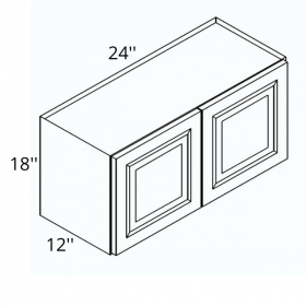 White Cream Pre-Assembled 24x18 Wall Cabinet