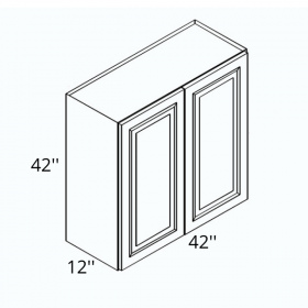 White Cream Pre-Assembled 42x42 Wall Cabinet