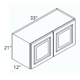 White Cream Pre-Assembled 33x21 Wall Cabinet