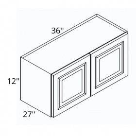 White Cream Pre-Assembled 36x12x27 Wall Cabinet