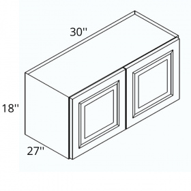 White Cream Pre-Assembled 30x18x27 Wall Cabinet