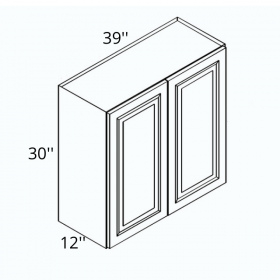 White Cream Pre-Assembled 39x30 Wall Cabinet