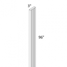 White Cream Pre-Assembled Flutted Filler