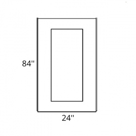 Modern Brown Shaker 24x84'' Decorative Door