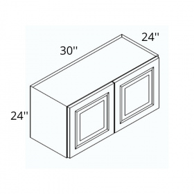 Naples White 30x24x24 Wall Cabinet