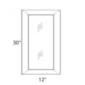 Eucalyptus Lite Grey 30x12 Glass Doors Only