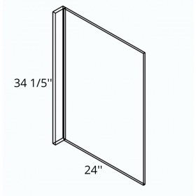 Town Cream Glazed Appliance End Panel with a 3