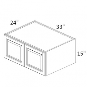 Town Cream Glazed 33x15x24 Wall Cabinet