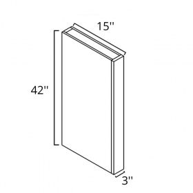 Town Cream Glazed 42'' Wall Column