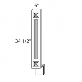 Modern Brown Shaker Pre-Assembled 6