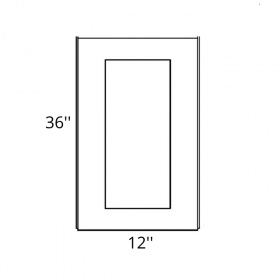 Modern Brown Shaker Pre-Assembled 12x42'' Decorative Door