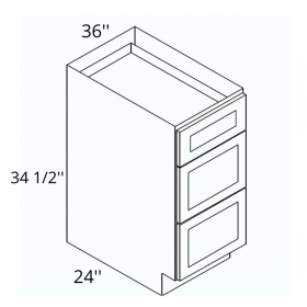 New Jersey White Pre-Assembled 36