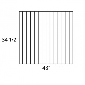 New Jersey White Pre-Assembled Bead Board Panel