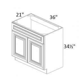 New Jersey White Pre-Assembled 36