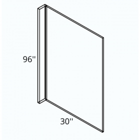 New Jersey White Pre-Assembled 30x96 Refrigerator End Panel with a 3