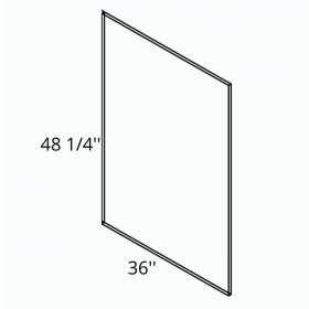 New Jersey White Pre-Assembled 48x36 Finished Back Panel