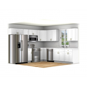 New Jersey White Pre-Assembled 10x10 Kitchen