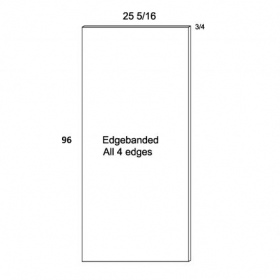 White Gloss 29.8x96 Tall Panel