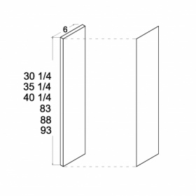 White Gloss Pre-Assembled 6x89 Overlay Filler