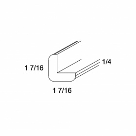 Euro White 0.75'' Outside Corner Moulding