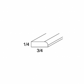 Euro White 0.25'' Scribe Molding