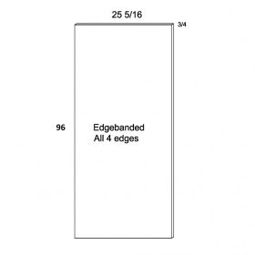 Euro White Pre-Assembled Tall Panel