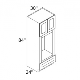 Crystal White 30x84 Double Oven Cabinet