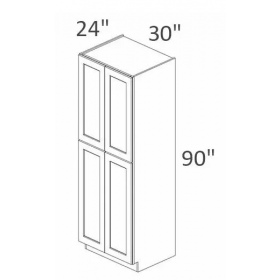 Crystal White 30x90 Pantry Cabinet