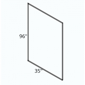 Diamond White Shaker 35'' Finished Panel