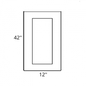 Diamond White Shaker 12x42'' Decorative Door