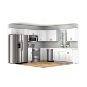 Diamond White Shaker 10x10 Kitchen