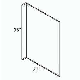 Graphite Shaker 96'' Refrigerator End Panel