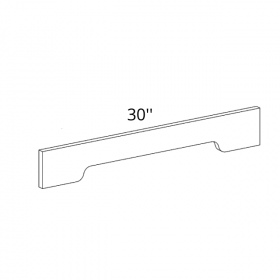 Graphite Shaker 30'' Arch Valance