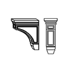 Naples White Large Decorative Corbel
