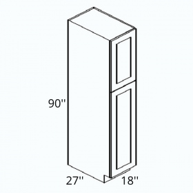 Classic White Pre-Assembled 18x90 Pantry Cabinet